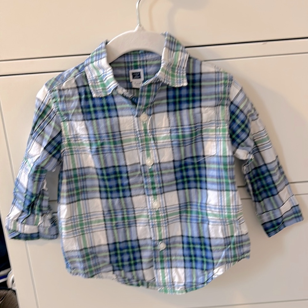 Janie and Jack Baby Button Down Shift, 12-18 mths